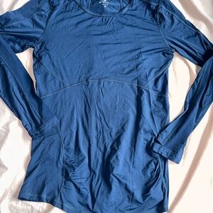 Athleta Navy Long Sleeve Performance Top